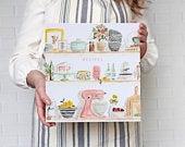 Kitchen Shelves 3-Ring Recipe Binder Add...