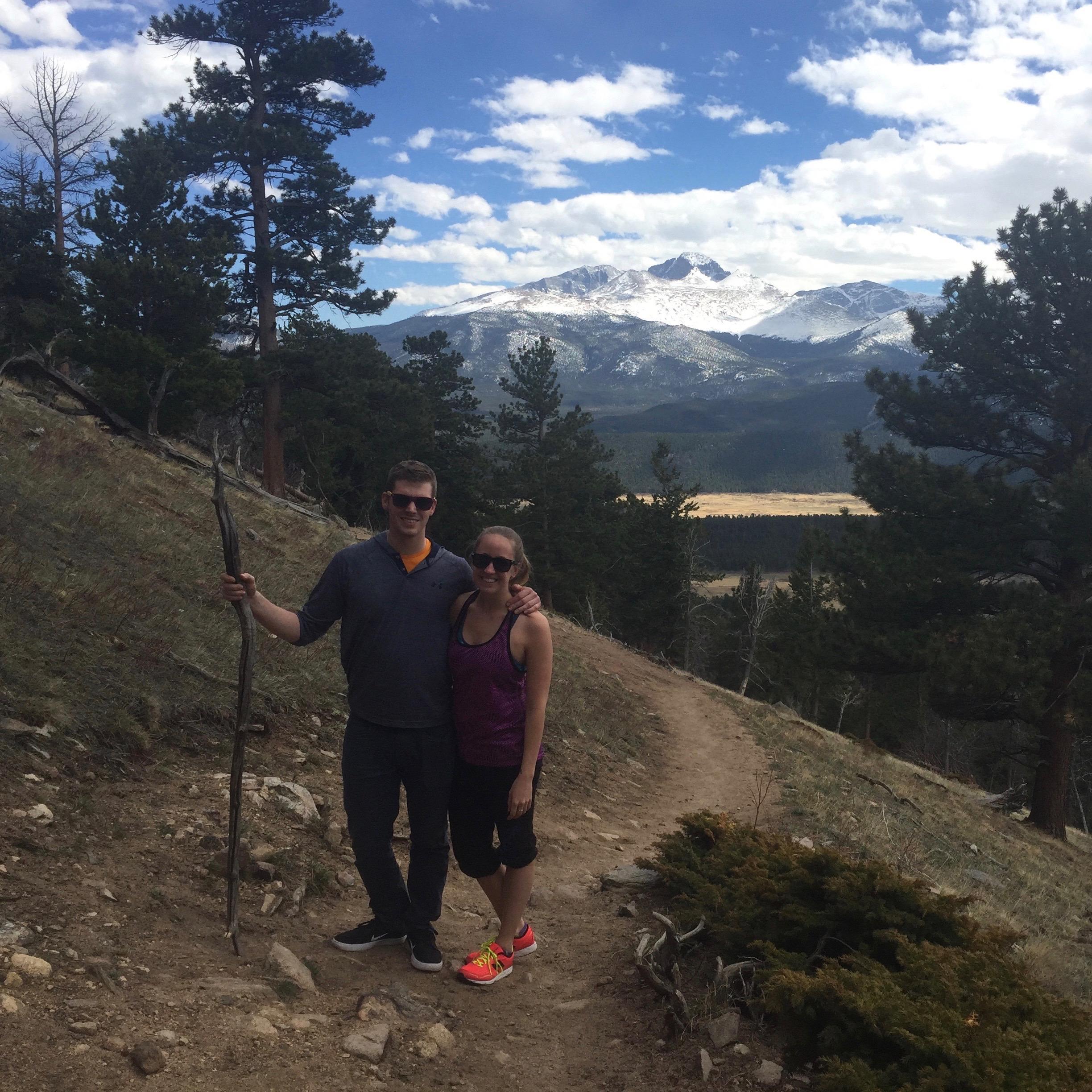 Hiking in Rocky Mountain National Park (2017).