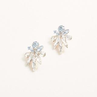 Two Tone Cluster Earrings