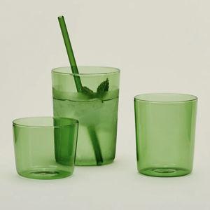 Essential Glassware, Set of 4 - Green/Large