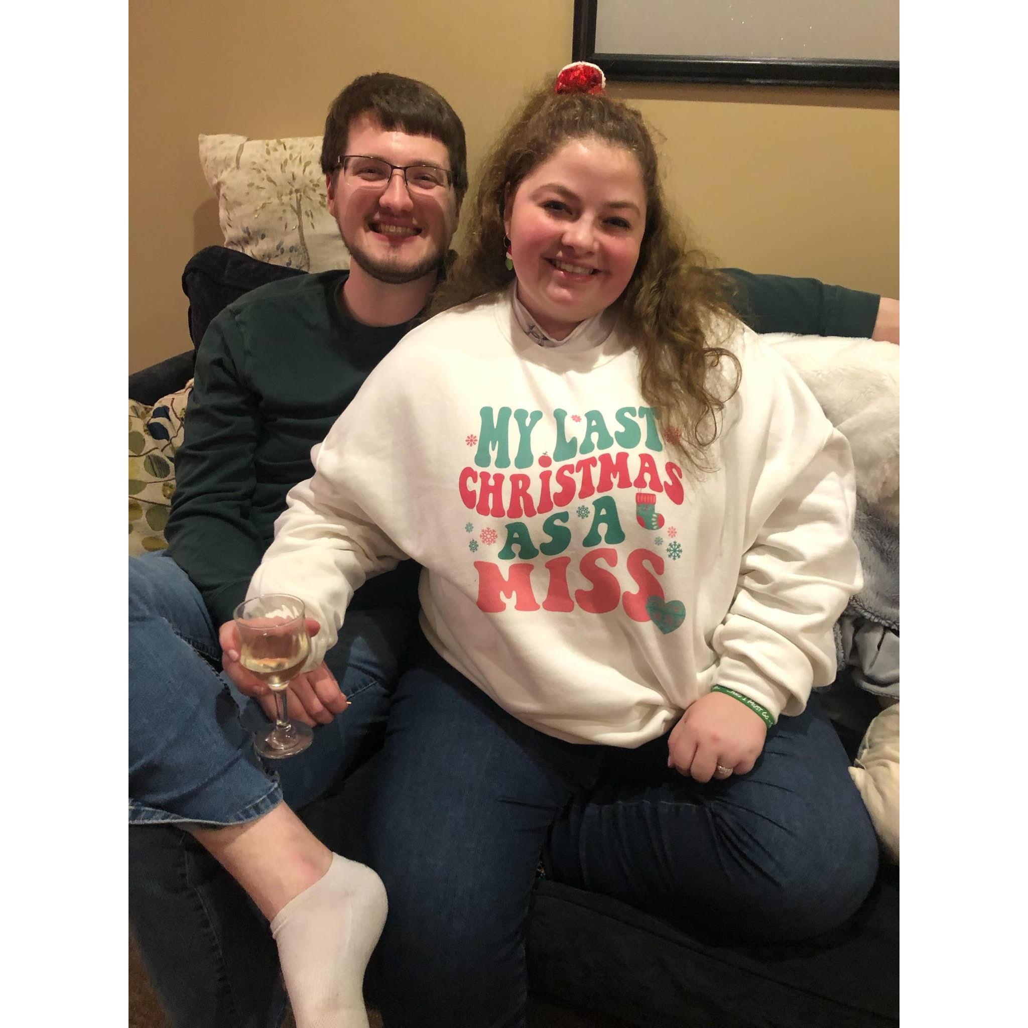 Marla and Ken's annual Christmas Eve party, and Pey's last Christmas as a Miss!