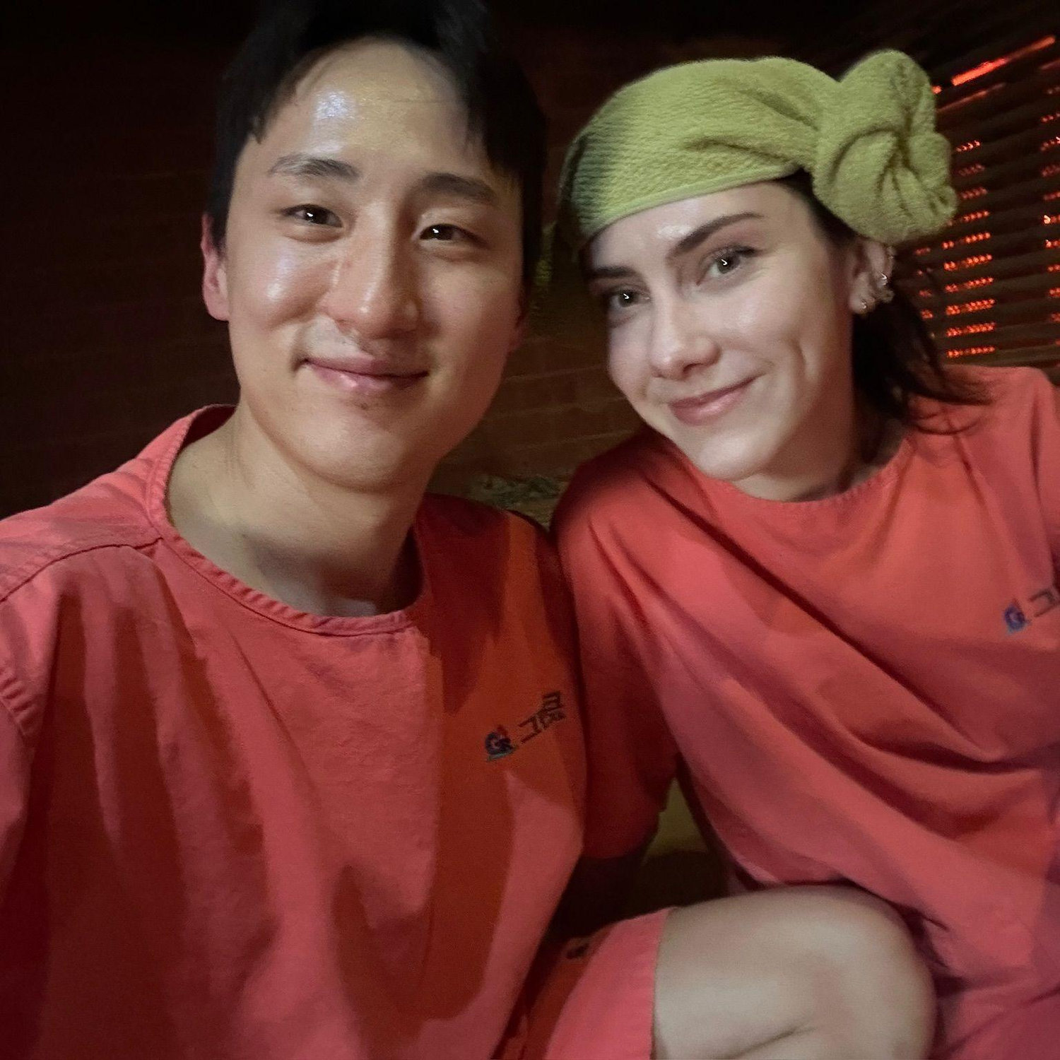 Korean sauna where Abeonim 아버님 and Jae sat in massage chairs, and Eomeonim 어머님 and I enjoyed the actual saunas