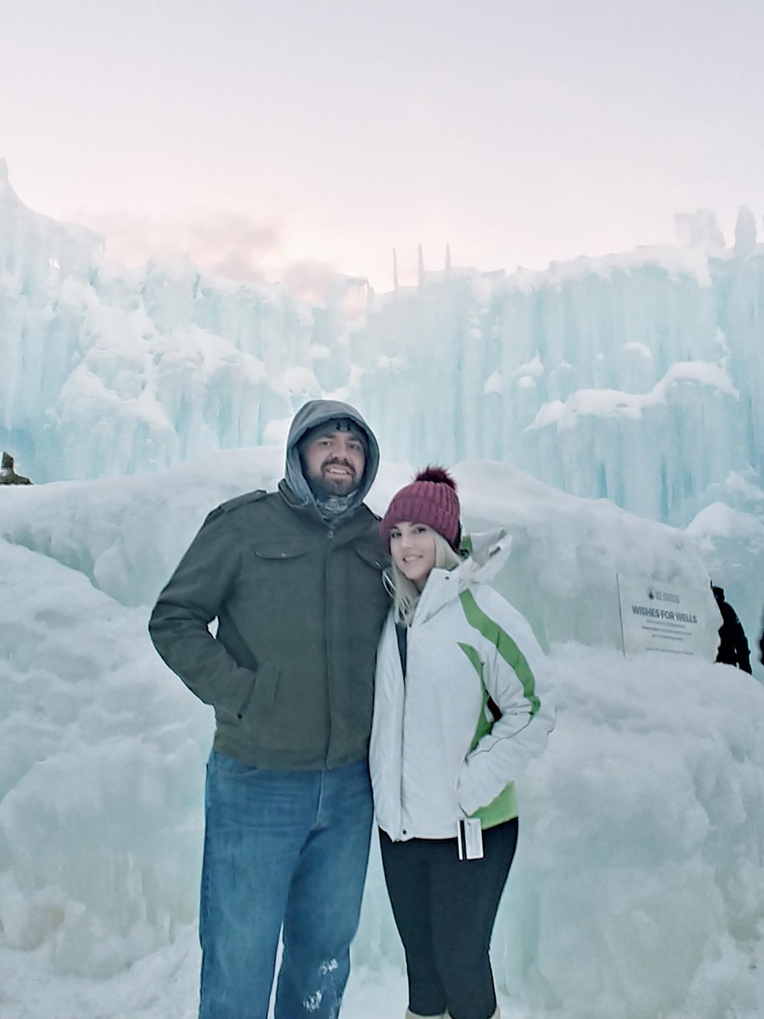 Freezing at the Ice Castles