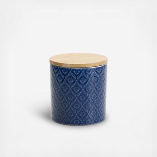 Leaf Canister with Bamboo Lid