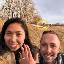 I asked Caterina to marry me at Carburn Park, Calgary.
