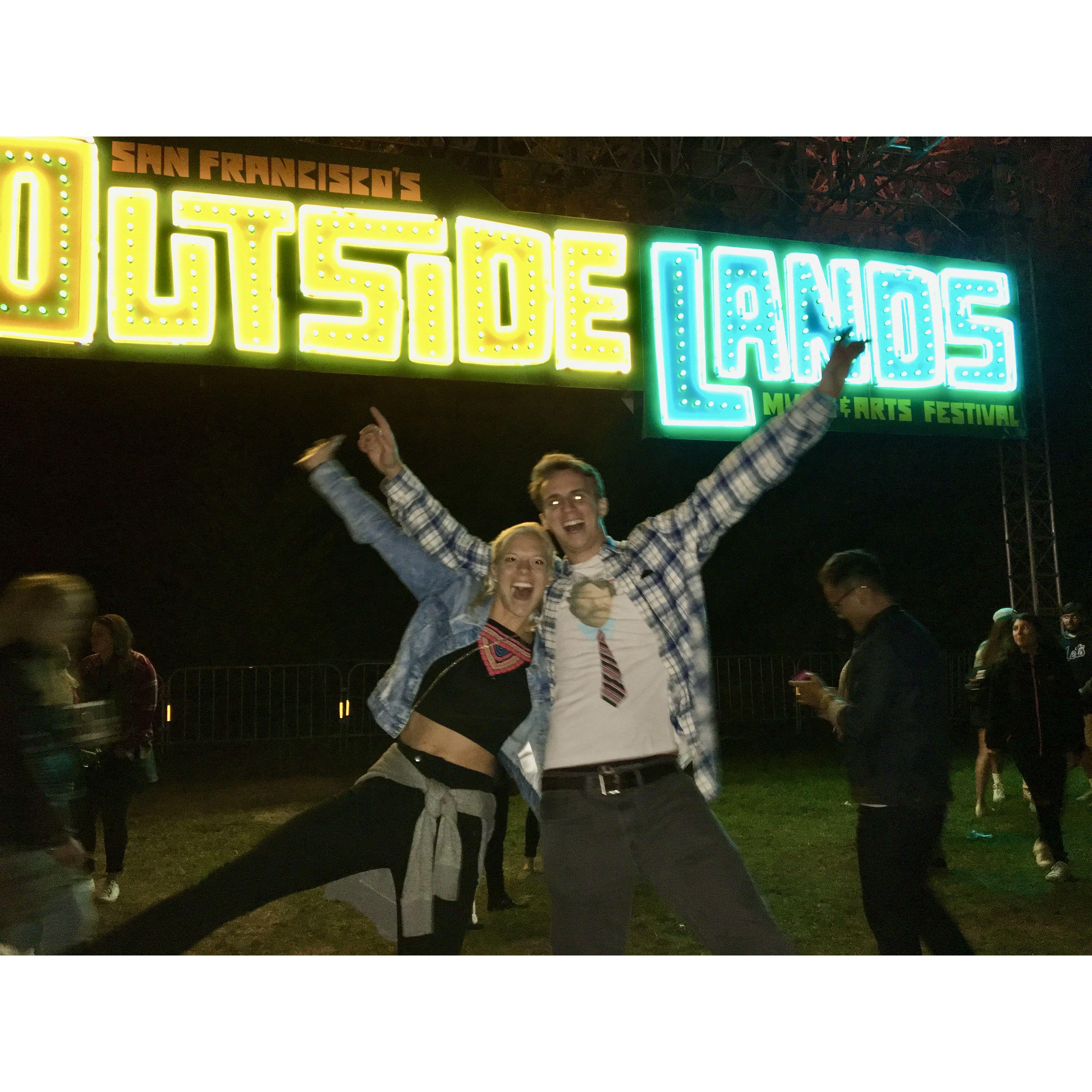 Outside Lands 2017, a few months before Zach moved to San Francisco to be with Becca