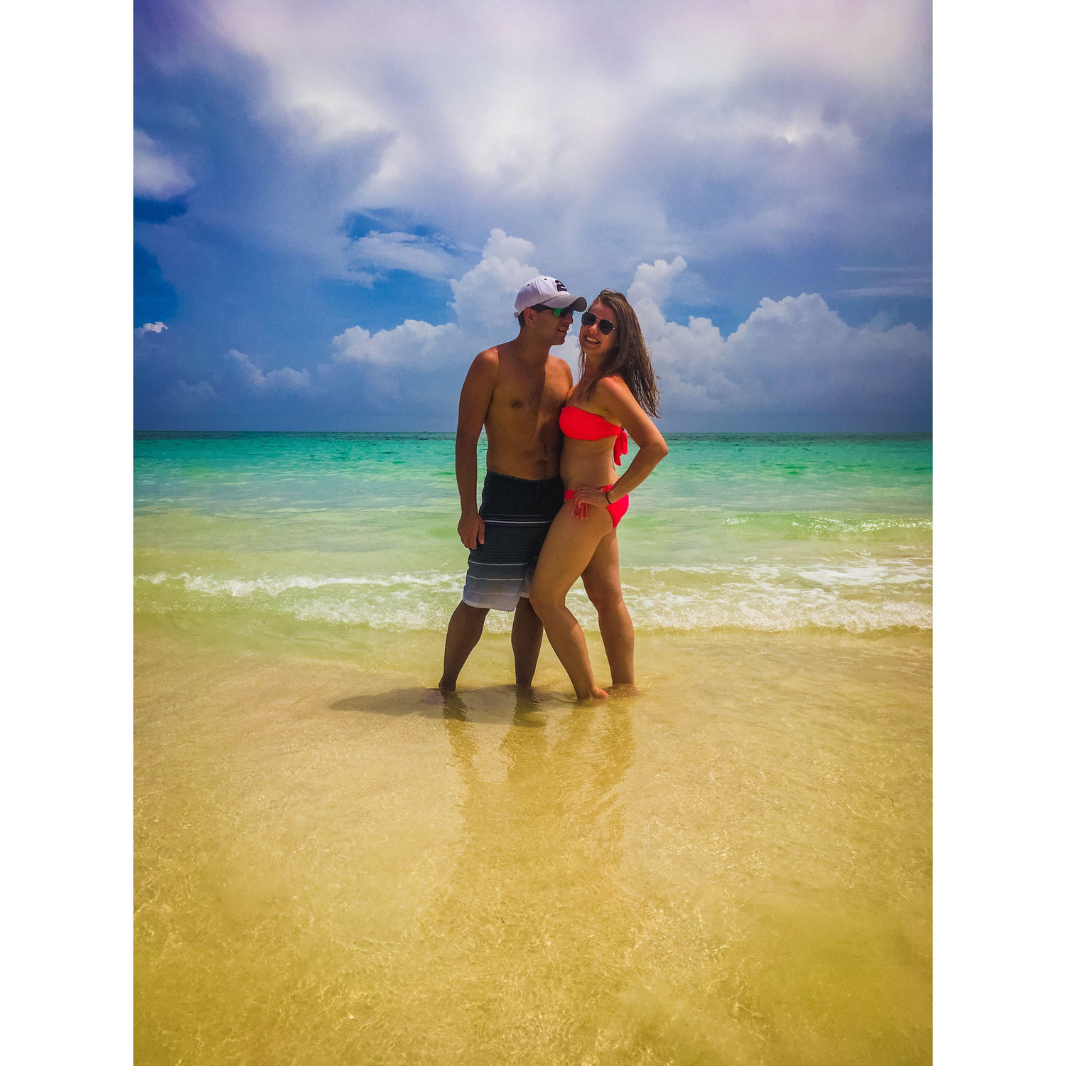 We love going on cruises together. This was our pit stop in Jamaica!
