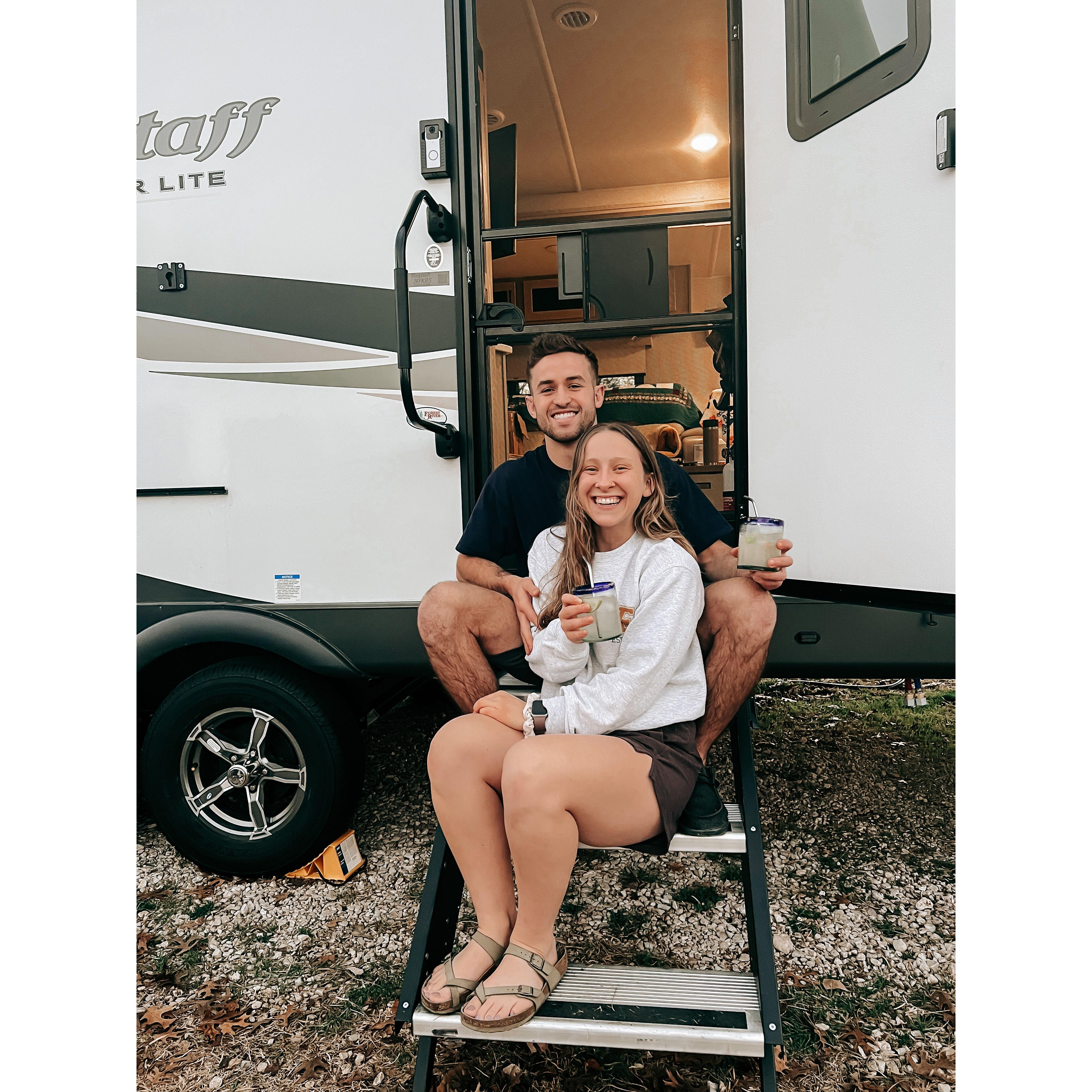 When we moved into the RV