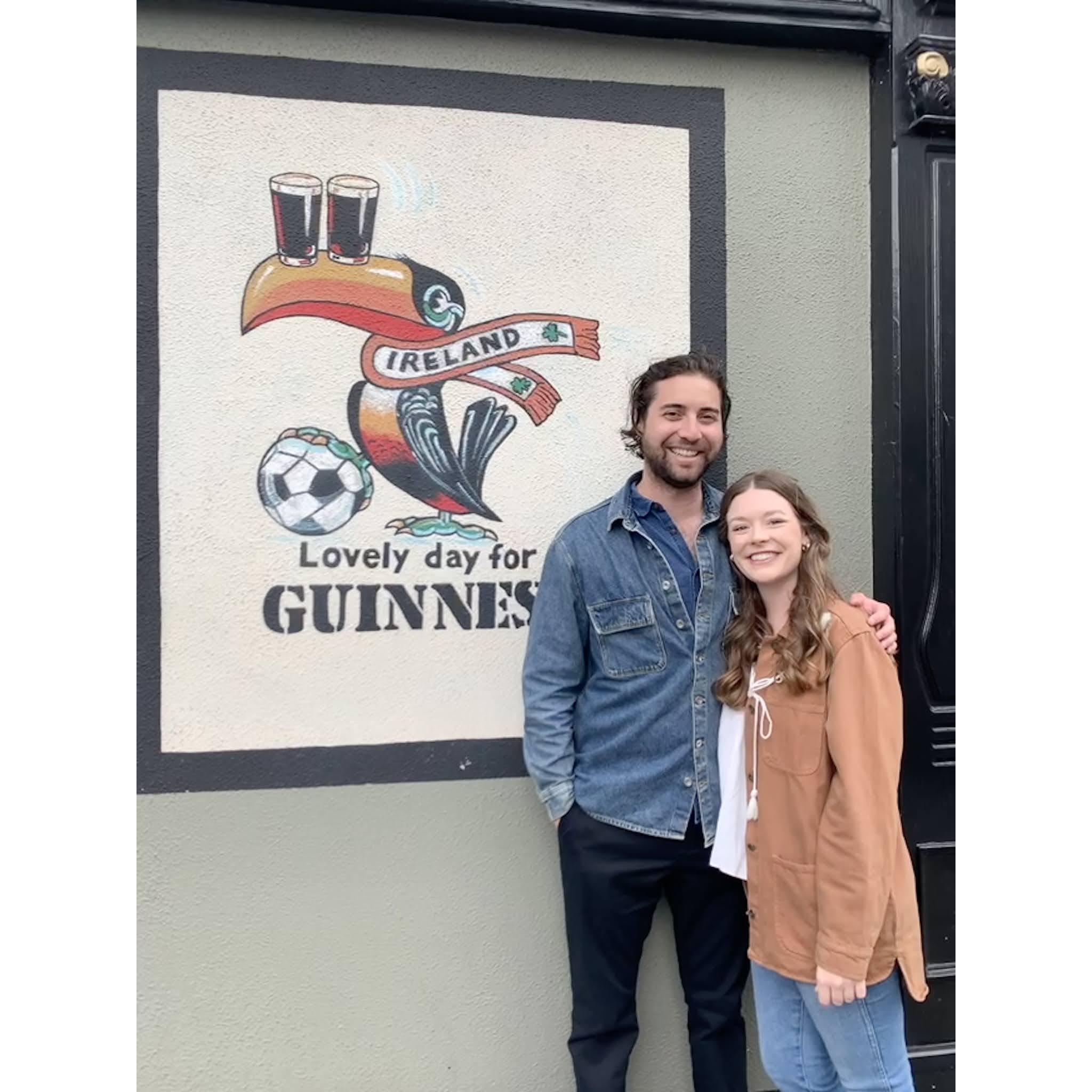 We enjoyed our fair share of the national beverage and fell in love with Irish pub culture and trad music. (July 2022)