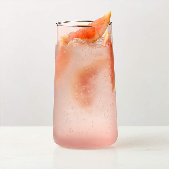 Neat Burgundy Cooler Glass
