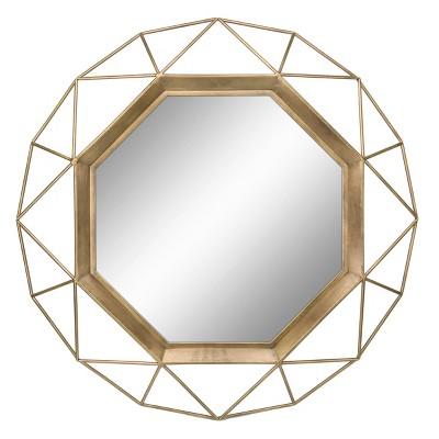 Octagon Mirror Gold 30 x 30 - Stonebriar Collection