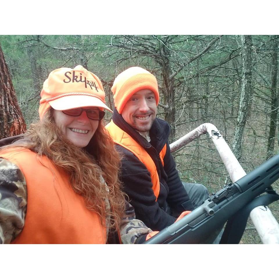 Our 1st time hunting together. A couple that hunts together, stays together.