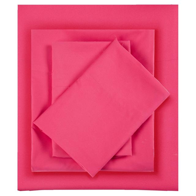 King Microfiber All Season Wrinkle-Free Sheet Set Pink