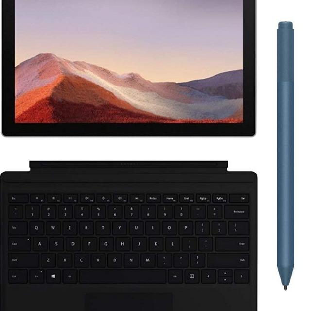 Microsoft Surface Pro 7 MS7 12.3” (2736x1824) 10-Point Touch Display Tablet PC W/Surface Type Cover & Surface Pen, Intel 10th Gen Core i3, 4GB RAM, 128GB SSD, Windows 10, Platinum (Latest Model)