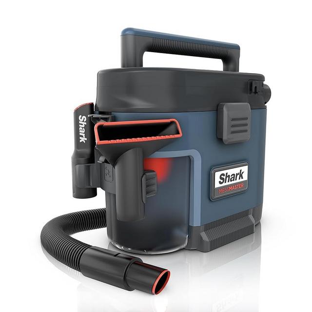 Shark 1 Gallon Portable Wet Dry Vacuum with Self-Cleaning and Ultra-Powerful Suction for Pets, Cars, and Tough Messes, Blue (Renewed)