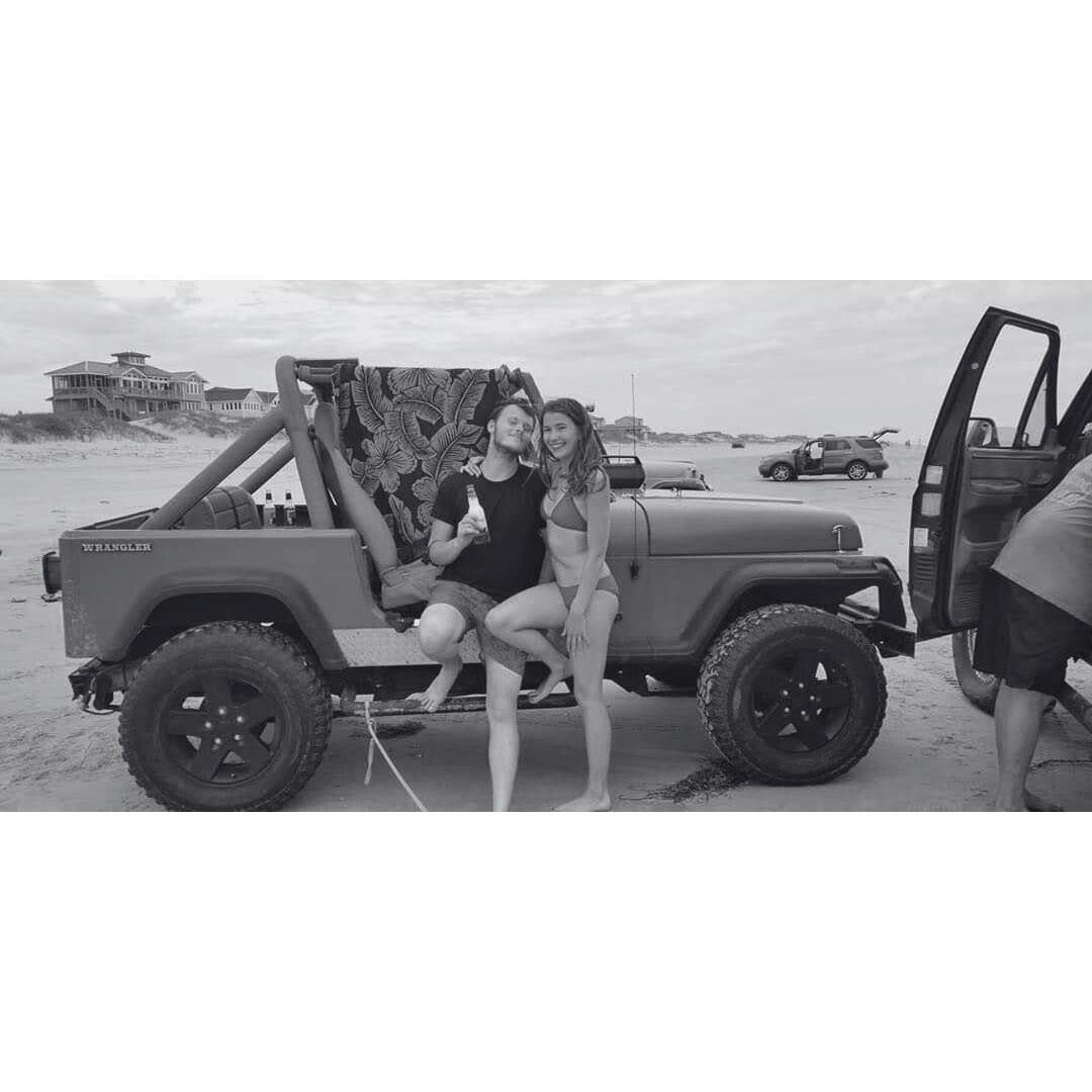 Our trip to the Outer Banks, NC. Tyler's vintage 1990 Jeep YJ was used to haul people, dogs and supplies to the beach.