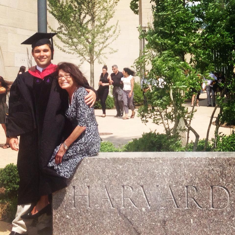 Jose and his mom, both beaming with pride!
Cambridge, Massachusetts, May 2013