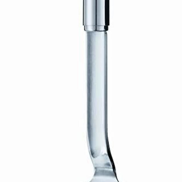 Rosle Round Handle Turning Perforated Spatula Slice, 12.2", Stainless Steel