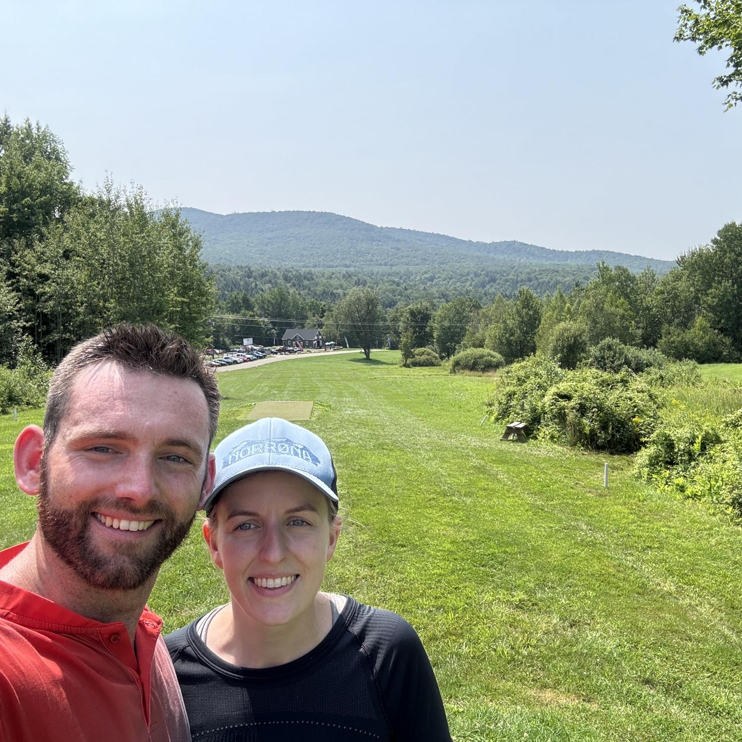 Wyatt's favorite disc golf course (Stowe, VT)