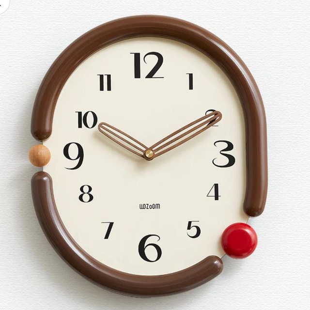 Minimalist Silent Analog Wall Clock - Scandinavian Design