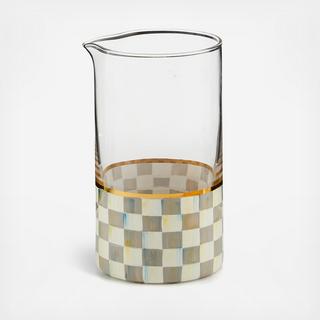 Sterling Check Mixing Glass