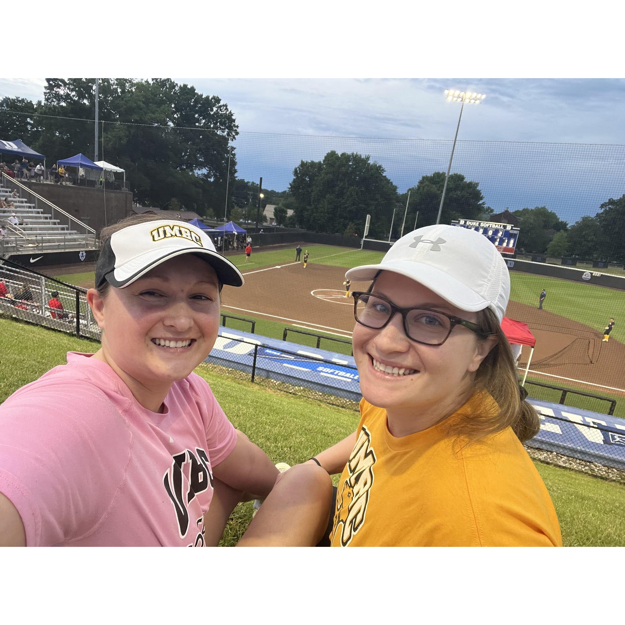 Durham, NC to watch Ashley's alma mater, UMBC, play in the women's college softball regionals 2022