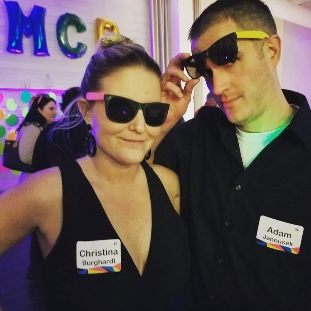 We always have a blast at local fundraisers. Here we were raising money for a school Christina used to teach at!