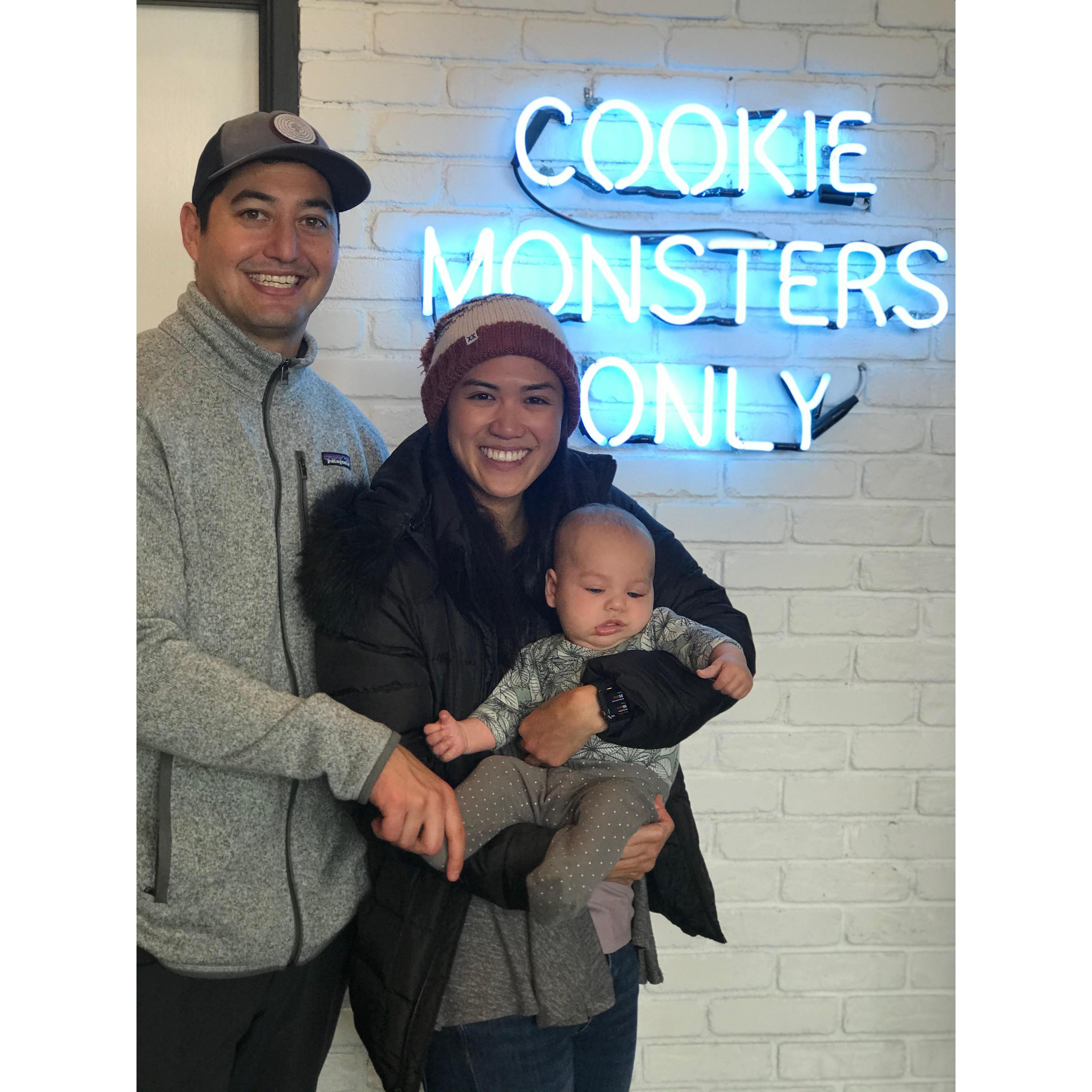 Being cookie monsters with Luka