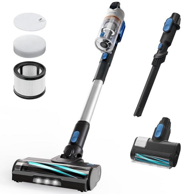 LEVOIT Cordless Vacuum Cleaner with HEPA Filter, Stick Vac with Tangle-Resistant Design, Up to 60 Mins, Powerful Suction, Lightweight, Mini Motorized Brush, for Carpet, Hard Floor, Pet Hair, LVAC-300