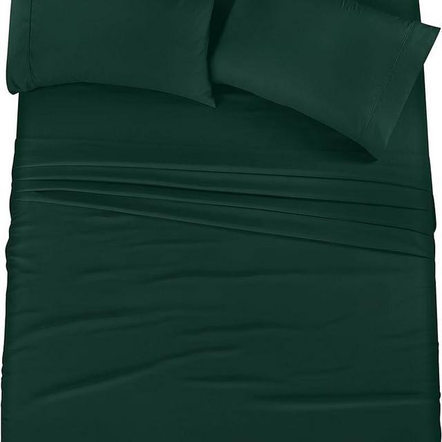 Utopia Bedding Queen Bed Sheets Set - 4 Piece Bedding - Brushed Microfiber - Shrinkage and Fade Resistant - Easy Care (Queen, Emerald)