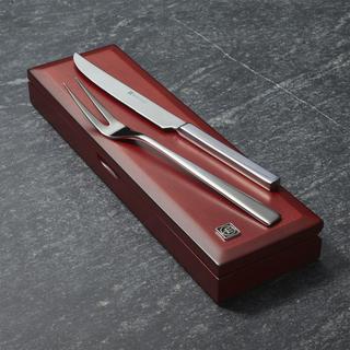 Stainless Steel Carving Set in Rosewood Box