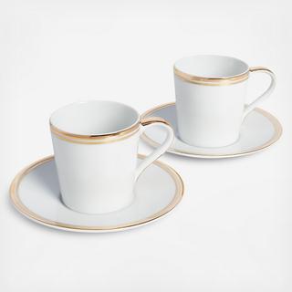 Wilshire Espresso Cup & Saucer, Set of 2