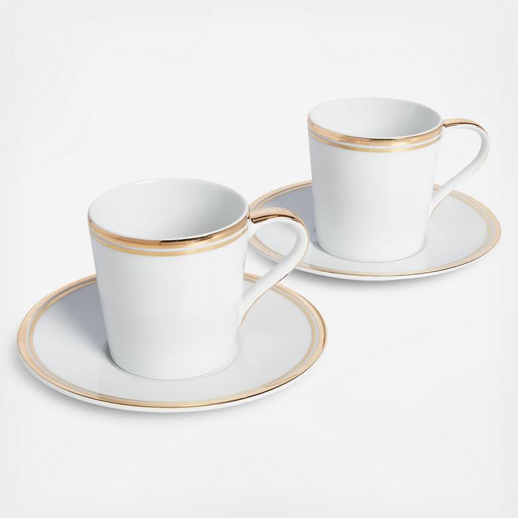 Le Creuset, Cappuccino Cup & Saucer, Set of 2 - Zola