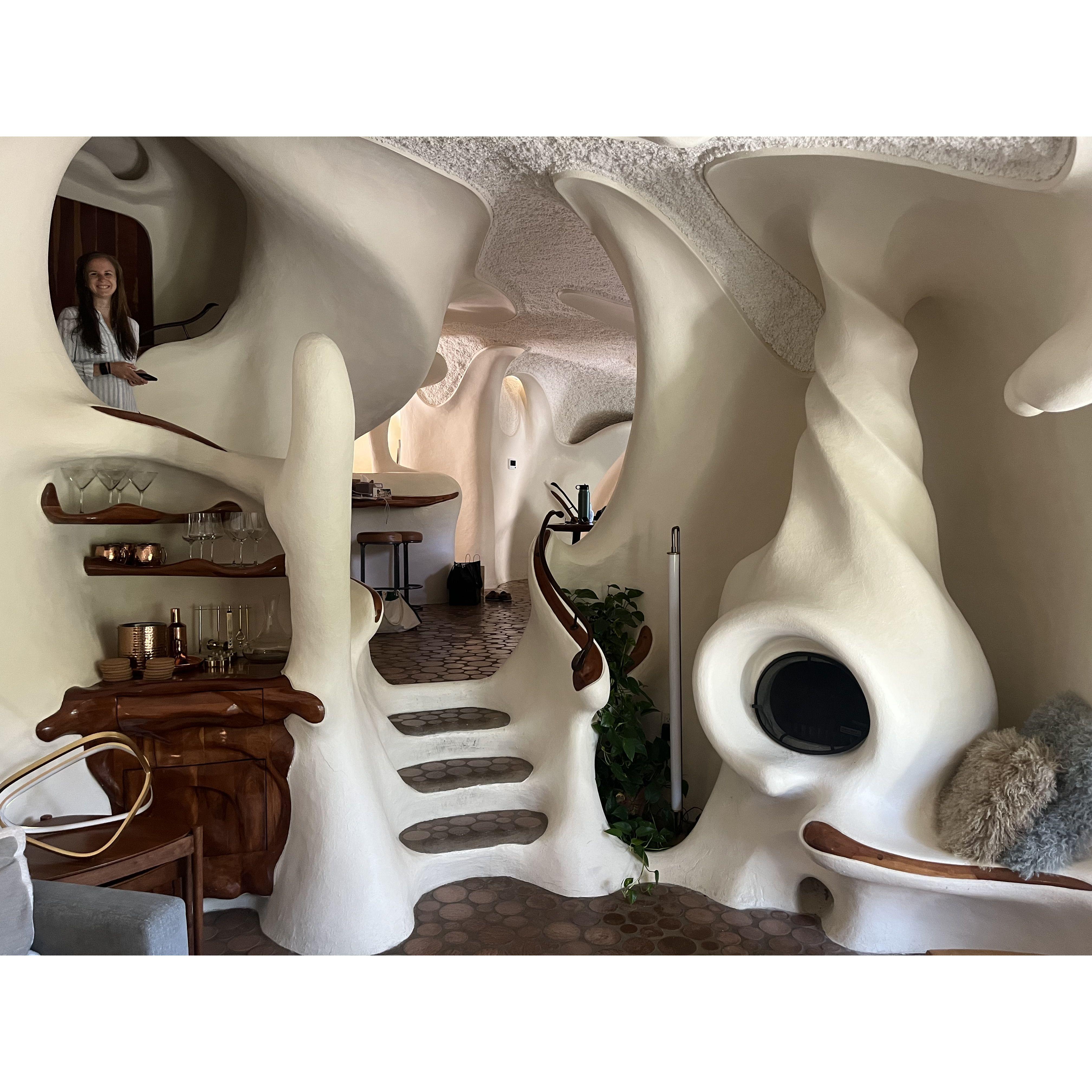 The crazy AirBnb Chris booked for the weekend we got engaged.