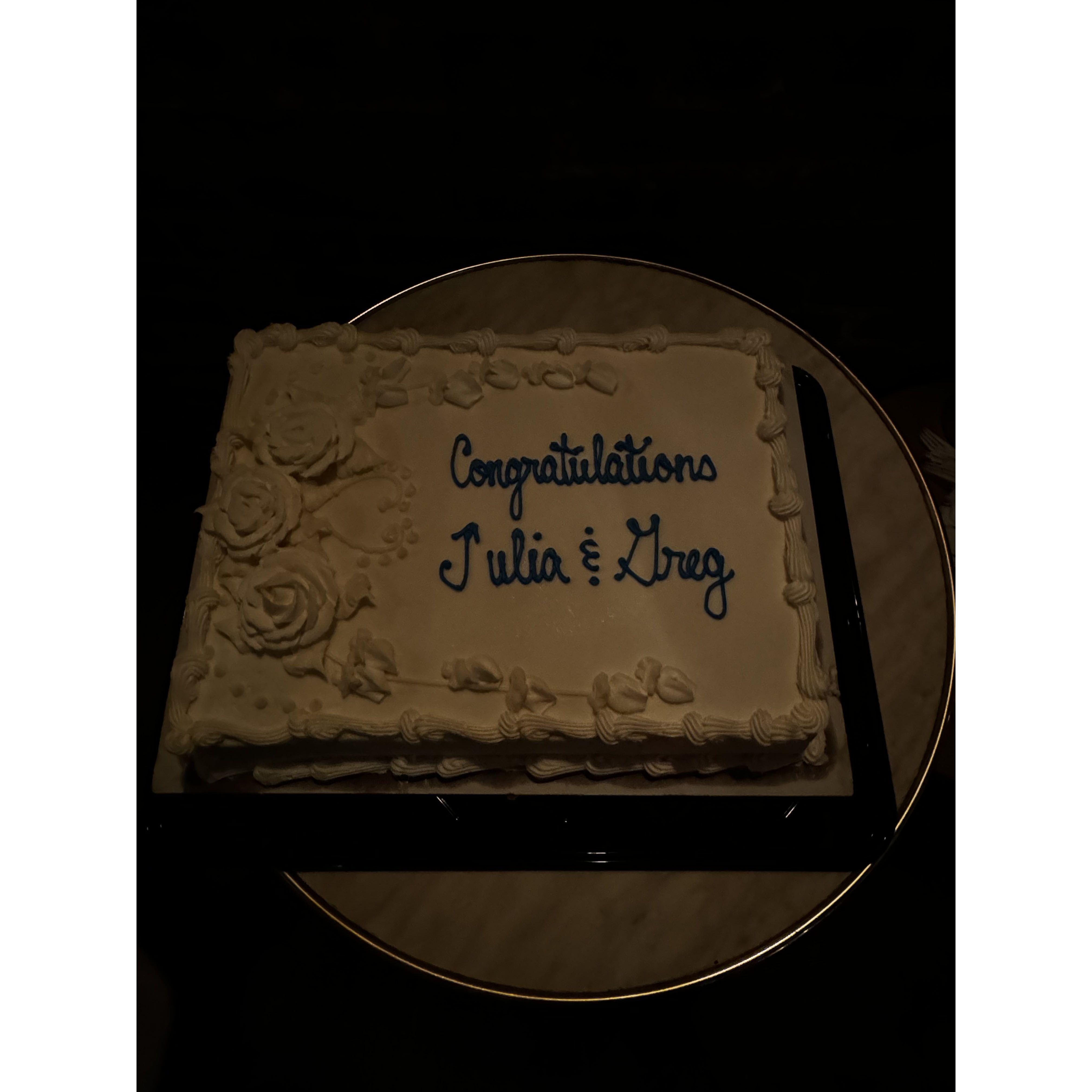 Surprise engagement party in the city