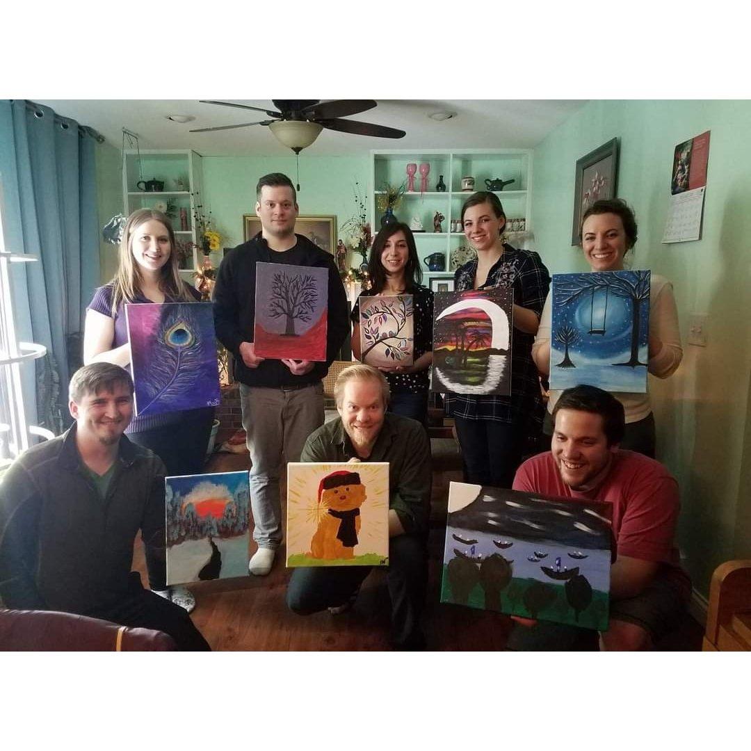 Paint night; early 2018.
