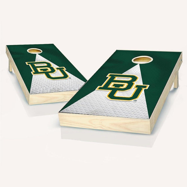 Skip's Garage Baylor Themed Jersey Cornhole Set - Include Team Logo Carry Case