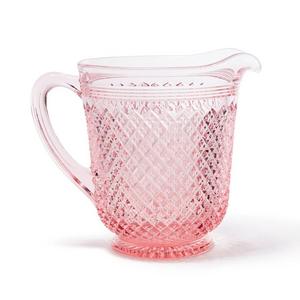 Pink Glass Pitcher
