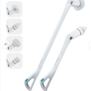 Tilswall Electric Spin Scrubber with Adjustable Extension Handle, 1h Fast Charging