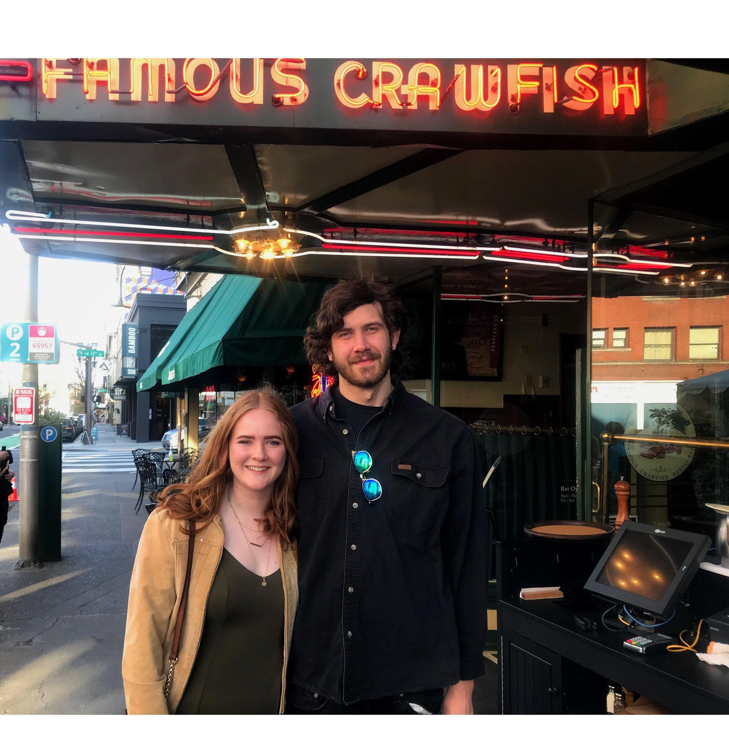 Our first photo together