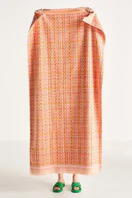 Emira Cotton Fringed Beach Towel