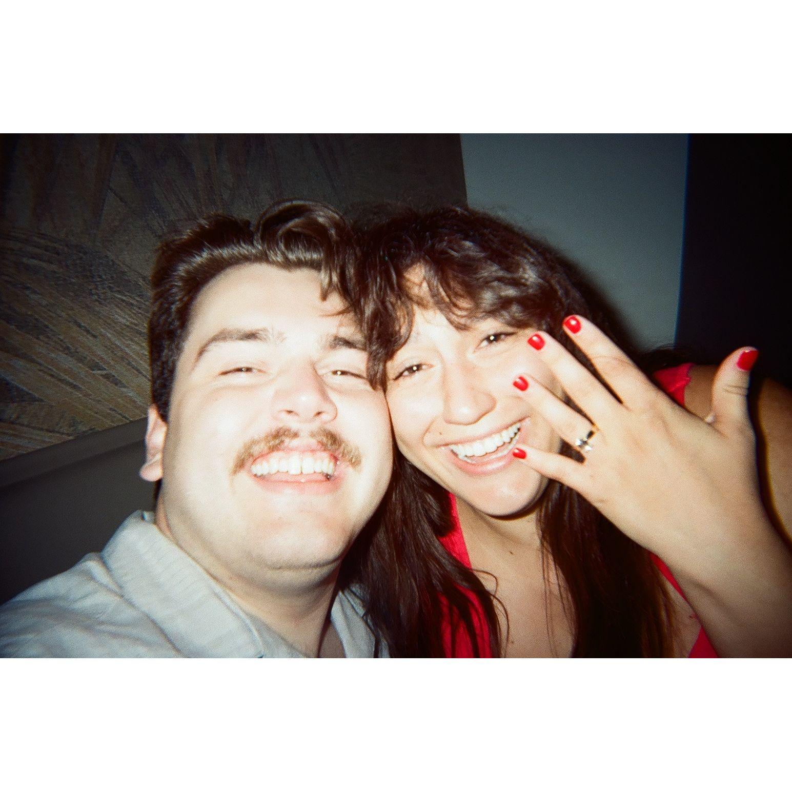 First film photo together as FIANCES!!!