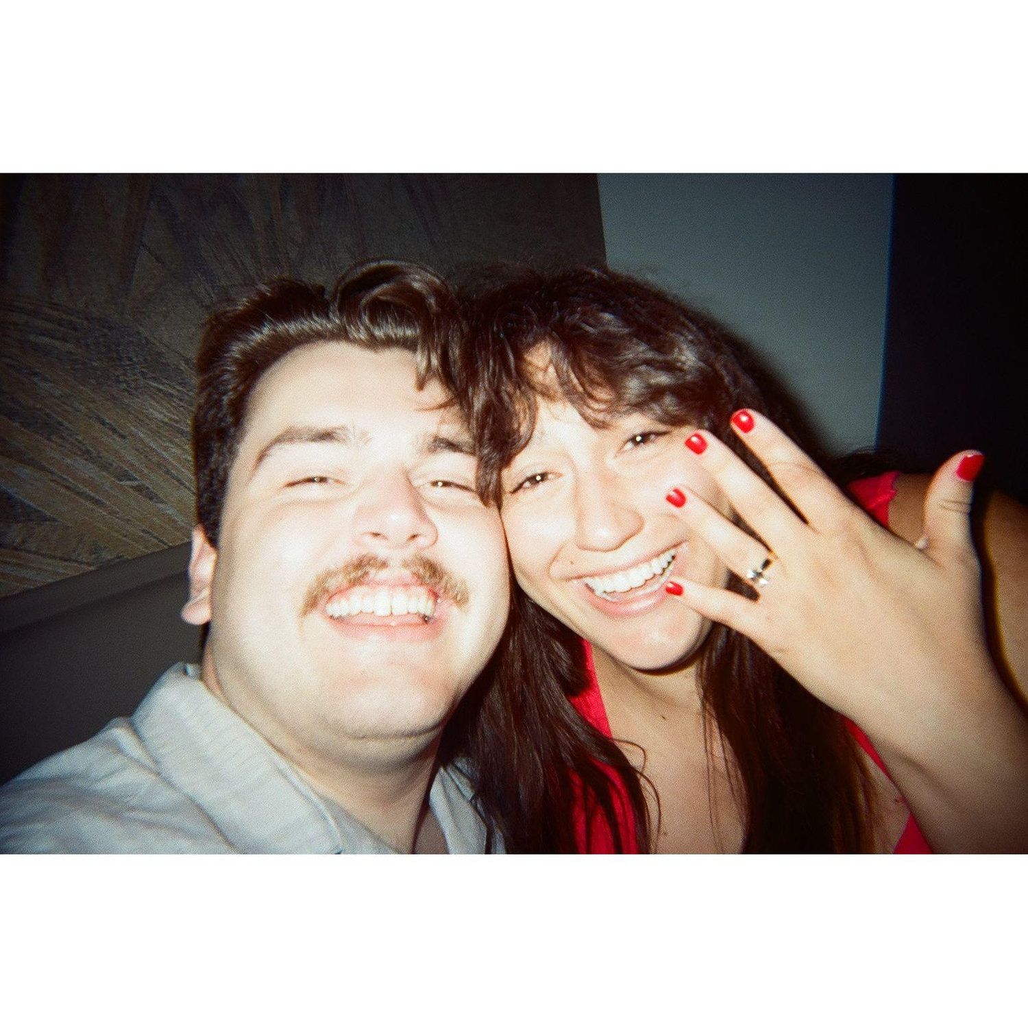 First film photo together as FIANCES!!!