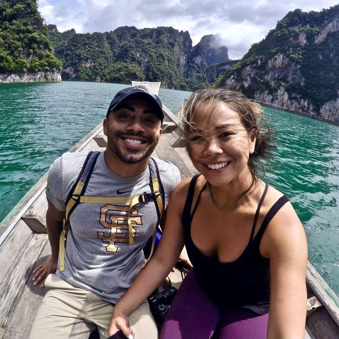Our first trip together, Thailand.