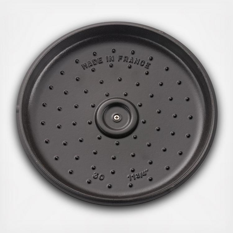Sauteuse Braisers par Staub de 11 po en fonte noir avec couvercle