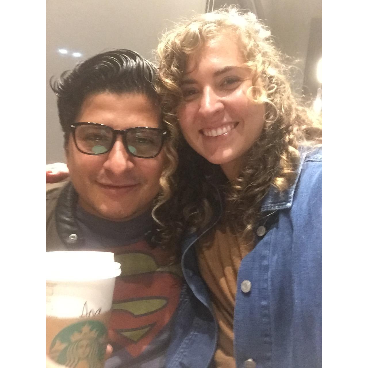 Leslie's first pumpkin spice latte. This was the true test to know if we were really right for each other lol!