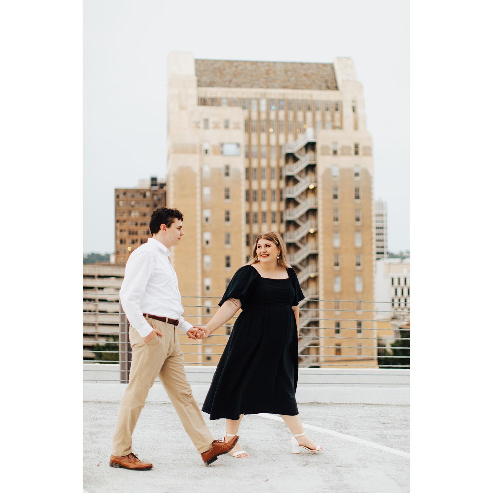 We took our engagement pictures in Birmingham. We met here and had our first date here, so it just seemed fitting! Photos by @brdphotos_ on Instagram