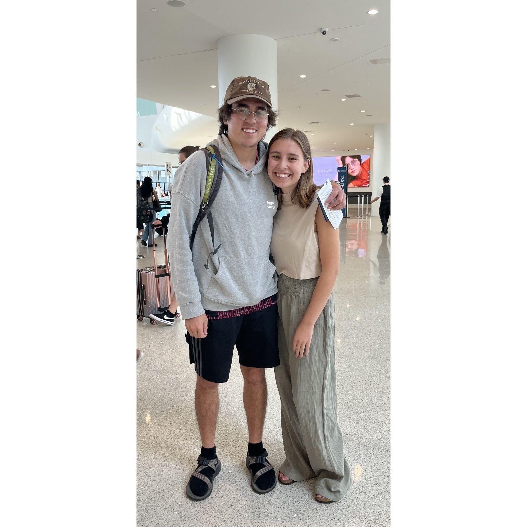 The day he left for Africa for 3 months!