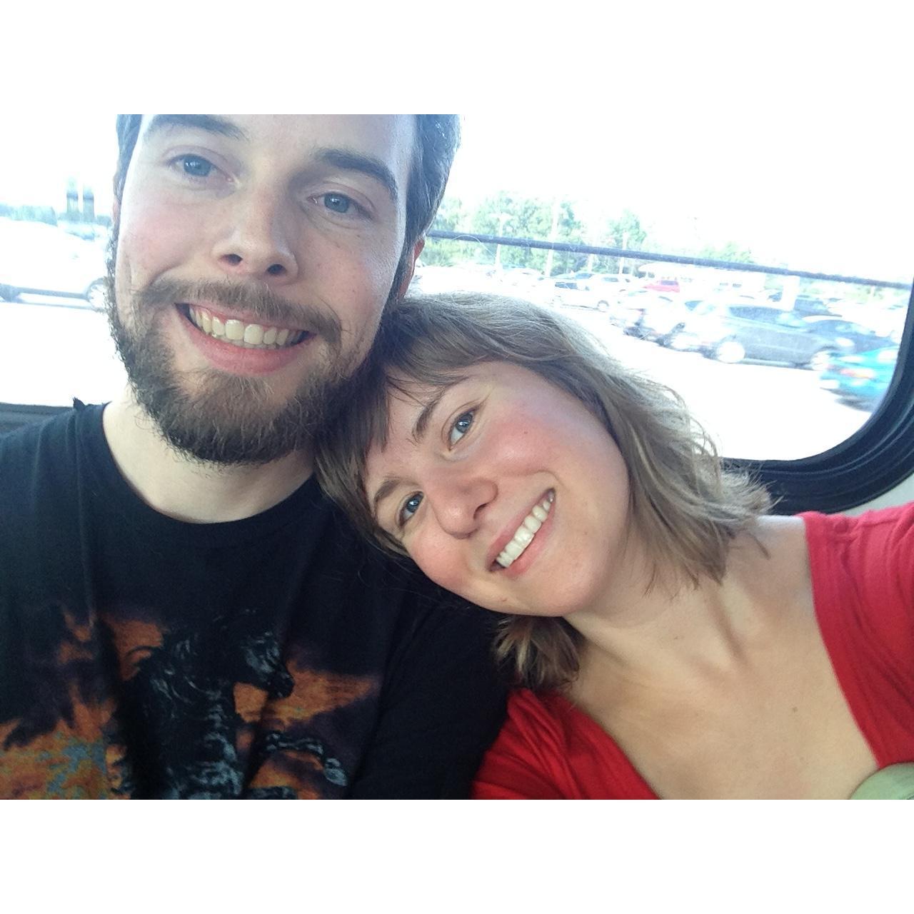 On the way to our friends' wedding in D.C. in the summer of 2016