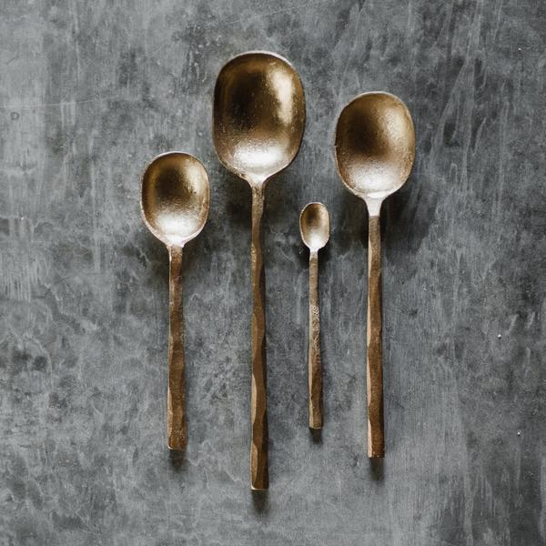 Assorted Brass Spice Spoons